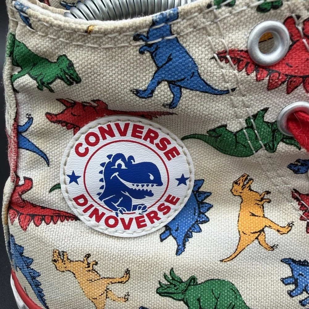 Converse Chuck Taylor All Star Shoes Youth Size 4‎ Dinoverse Dino Print High Top
